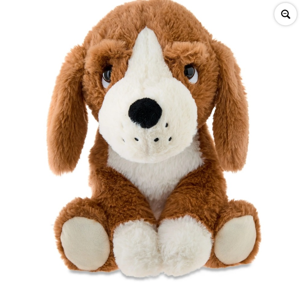 Cozy Paws Brown and White Plush Dog Toy 11” NWT!!